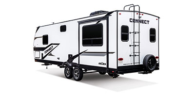 2024 KZ RV Connect SE C241RESE Travel Trailer Exterior Rear 3-4 Off Door Side
