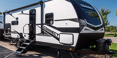 2024 KZ RV Connect C241RLK Travel Trailer Exterior Front 3-4 Door