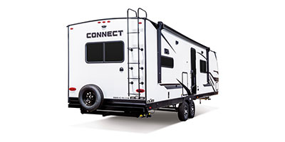 2024 KZ RV Connect C302FBK Travel Trailer Exterior Rear 3-4 Door Side