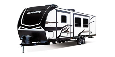 2024 KZ RV Connect C302RBK Travel Trailer Exterior Front 3-4 Off Door Side