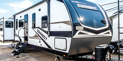 2024 KZ RV Connect C312RE Travel Trailer Exterior Front 3-4 Door Side