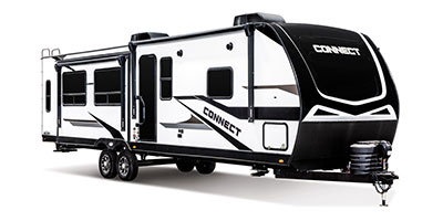 2024 KZ RV Connect C313MK Travel Trailer Exterior Front 3-4 Door Side