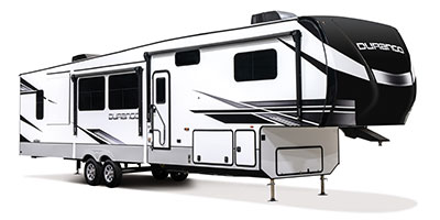 2023 KZ RV Durango D349DBF Fifth Wheel Exterior Front 3-4 Door Side
