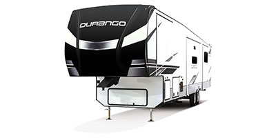 2023 KZ RV Durango D349DBF Fifth Wheel Exterior Front 3-4 Off Door
