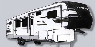 2024 KZ RV Durango D348BHF Fifth Wheel Exterior Front 3-4 Door Side