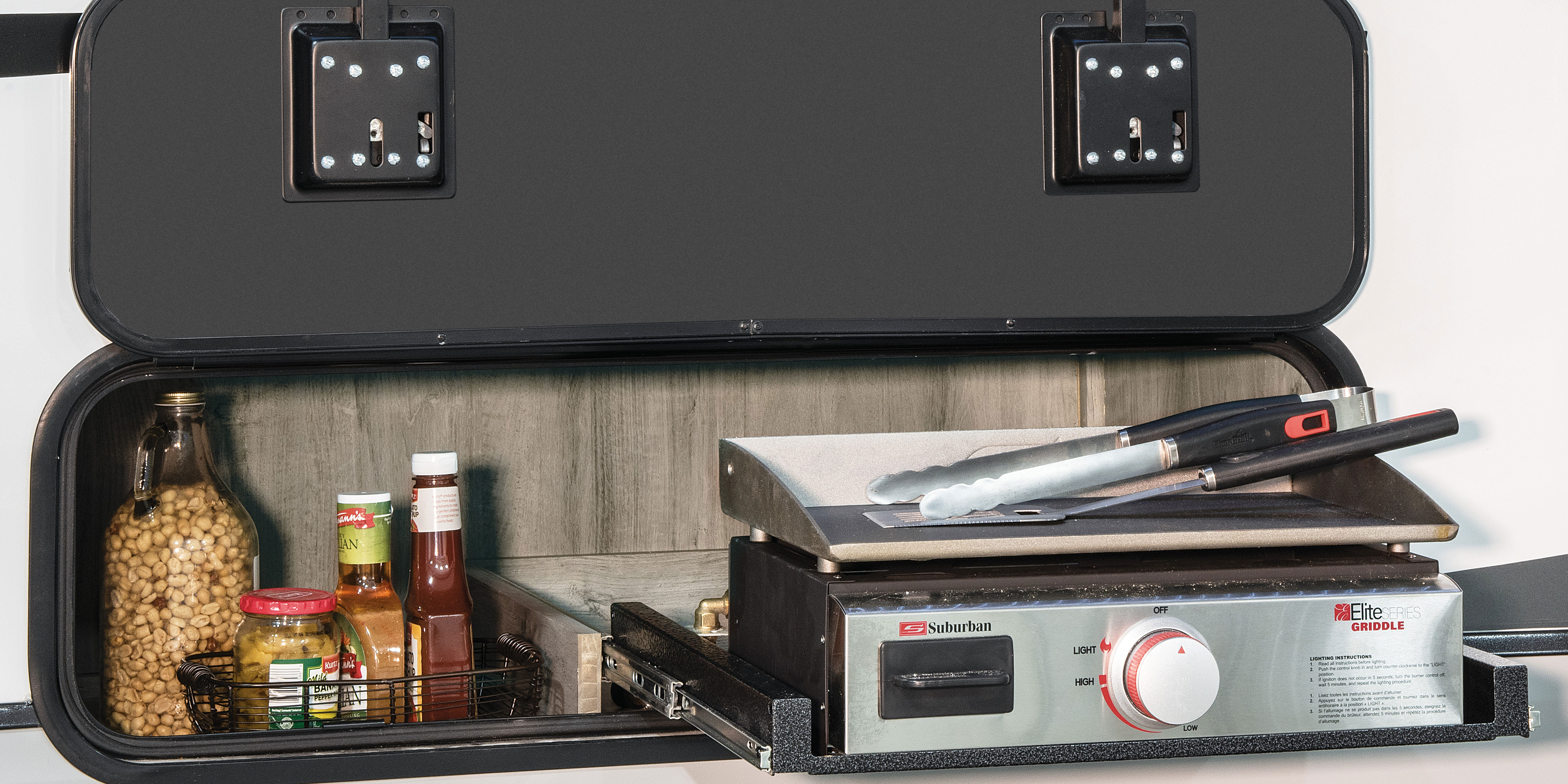 2023 KZ RV Durango Gold G360REQ Fifth Wheel Exterior Griddle