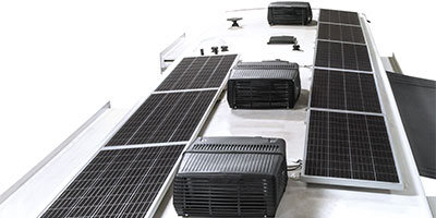 2023 KZ RV Durango Gold G360REQ Fifth Wheel Exterior Solar Panels