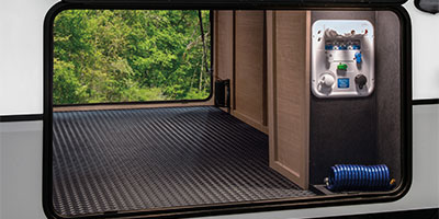 2024 KZ RV Durango Gold G391RKF Fifth Wheel Exterior Pass Through Storage