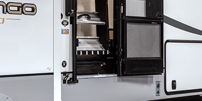 2024 KZ RV Durango Gold G391RKF Fifth Wheel Exterior Steps Folded