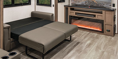 2024 KZ RV Durango Gold G391RKF Fifth Wheel Sofa Down