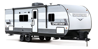 2023 KZ RV Sportsmen SE 260BHSE Travel Trailer Exterior Front 3-4 Door Side