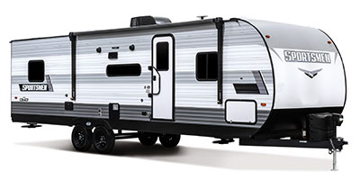 2023 KZ RV Sportsmen SE 301DBSE Travel Trailer Exterior Front 3-4 Door Side
