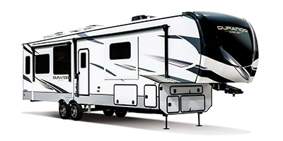 2024 KZ RV Durango Gold G366FBQ Fifth Wheel Exterior Front 3-4 Door Side