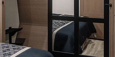 2024 KZ RV Durango Gold G391RKF Fifth Wheel Bedroom Closet Open Left