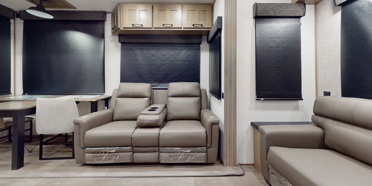 2025 KZ RV Durango Gold G366FBQ Fifth Wheel Living Room