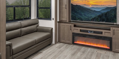 2025 KZ RV Durango HT D290RLT Fifth Wheel Living Room Left Sofa