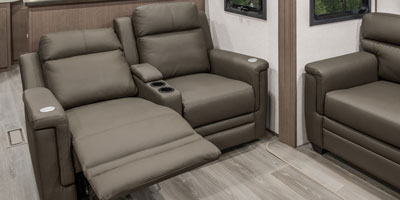 2025 KZ RV Durango HT D290RLT Fifth Wheel Living Room Theater Seating Left Reclined