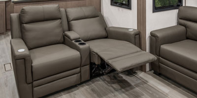 2025 KZ RV Durango HT D290RLT Fifth Wheel Living Room Theater Seating Right Reclined