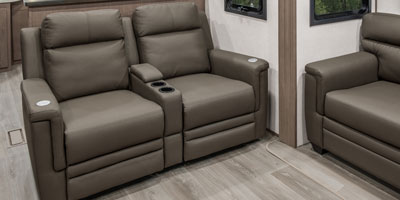 2025 KZ RV Durango HT D290RLT Fifth Wheel Living Room Theater Seating