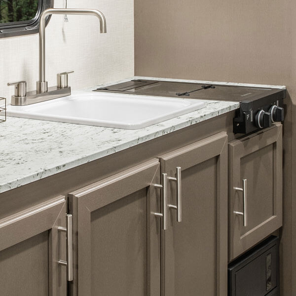 2024 KZ RV Sportsmen Classic Travel Trailer Flush Mount 2 Burner Cooktop with Glass Cover