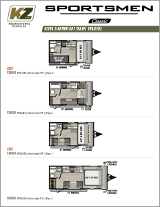 2025 KZ RV Sportsmen Classic Ultra Lightweight Travel Trailers Flyer