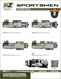 2025 KZ RV Sportsmen Destination Travel Trailers Flyer