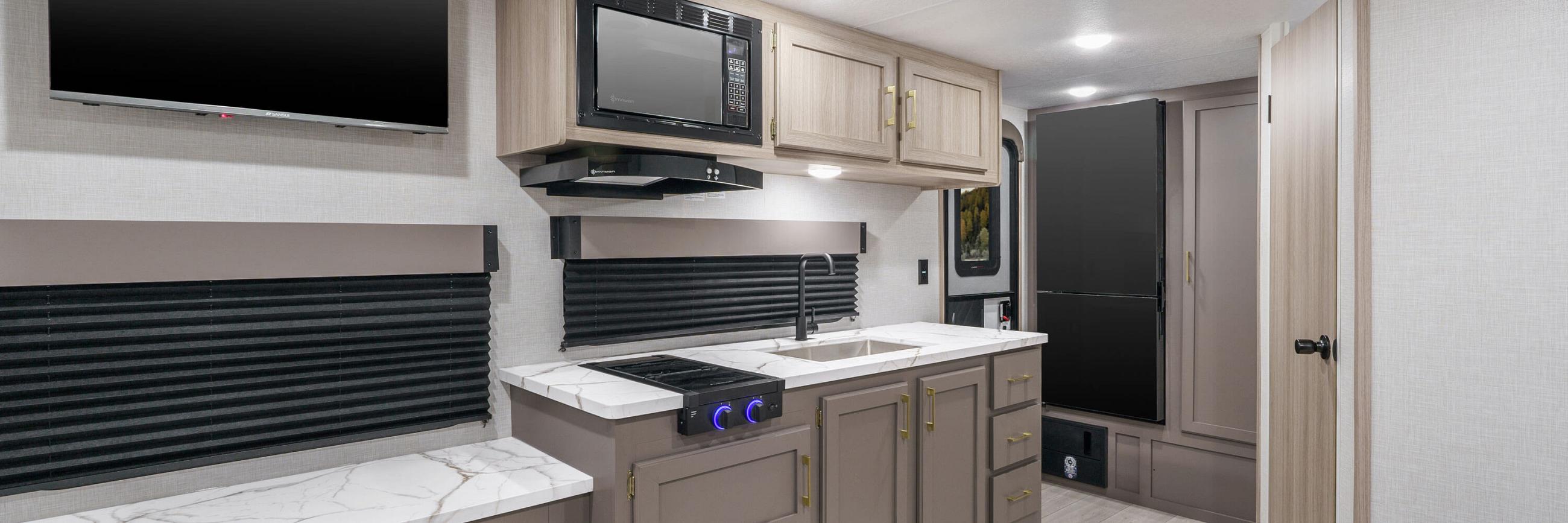 2025 KZ RV Sportsmen Select Value Packed Travel Trailer Kitchen