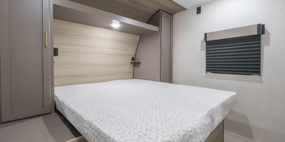 2025 KZ RV Sportsmen Select 221RKSL Travel Trailer Master Bedroom Queen