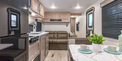 2025 KZ RV Sportsmen Select 260BHSL Travel Trailer Back to Front