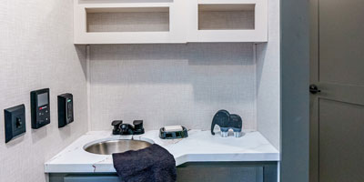 2025 KZ RV Sportster X 3914X Fifth Wheel Toy Hauler Bathroom Vanity