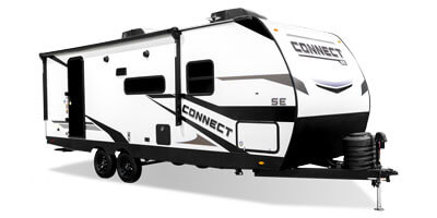 2025 KZ RV Connect SE C221RBSE Travel Trailer Exterior Front 3-4 Door Side