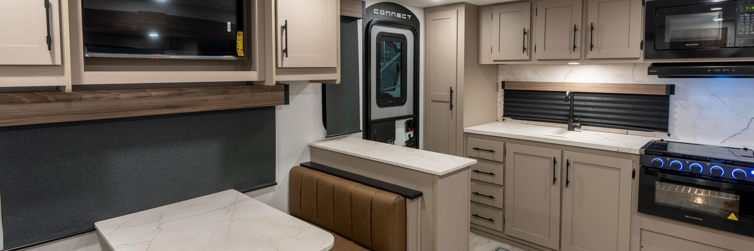 2026 KZ RV Connect SE C221RKSE Lightweight Travel Trailer Kitchen