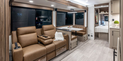 2026 KZ RV Connect C261RB Travel Trailer Living Room Theater Seats and Dinette
