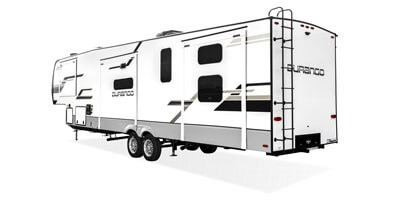 2025 KZ RV Durango D348BHF Fifth Wheel Exterior Rear 3-4 Off Door Side