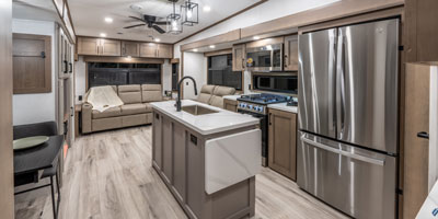 2026 KZ RV Durango D302RLT Fifth Wheel Kitchen Island