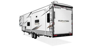 2025 KZ RV Durango Gold G382MBF Fifth Wheel Exterior Rear 3-4 Off Door Side