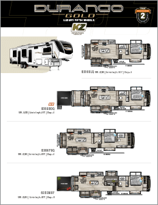 2026 KZ RV Durango Gold Luxury Fifth Wheels Floorplan Flyer