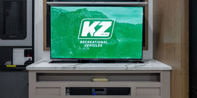 2026 KZ RV Durango HT D240RKD Fifth Wheel Entertainment Center