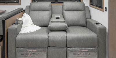 2026 KZ RV Durango HT D240RKD Fifth Wheel Theater Seating Close