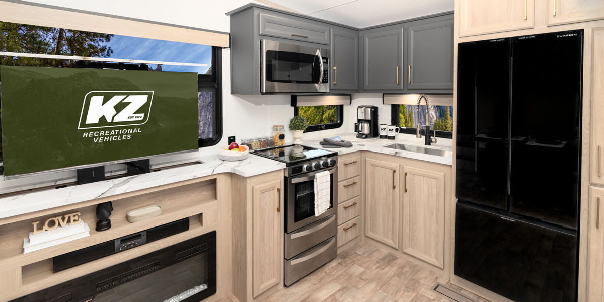 2026 KZ RV Ridgeway 27RK Fifth Wheel Kitchen