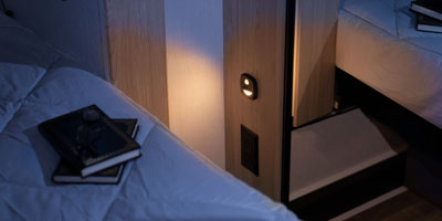 2026 KZ RV Ridgeway 27RK Fifth Wheel Bedroom Nightlight