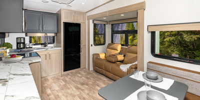 2026 KZ RV Ridgeway 27RK Fifth Wheel Kitchen Theater Seating