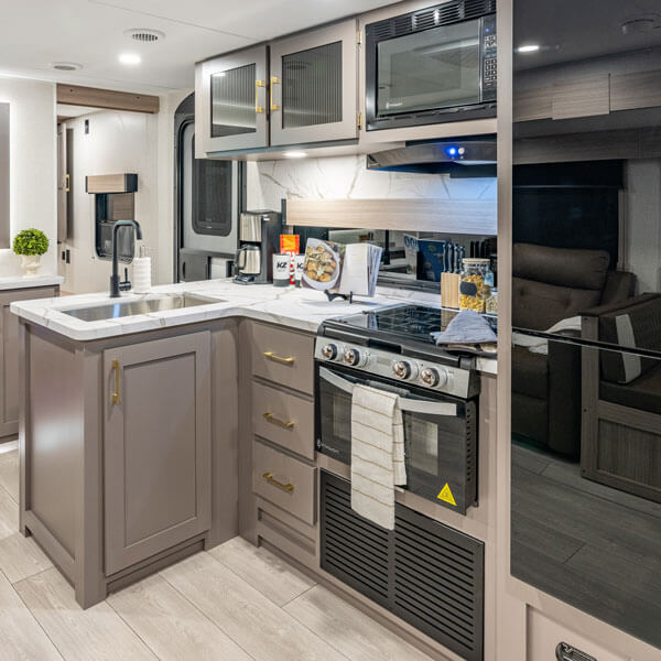 2026 KZ RV Sportsmen SE 261BHKSE Travel Trailer Kitchen Amenities
