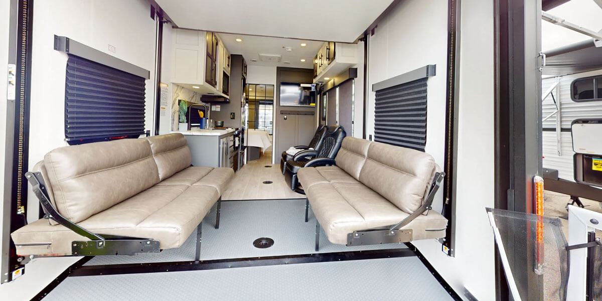 2026 KZ RV Sportster X 22X Travel Trailer Toy Hauler Interior 360