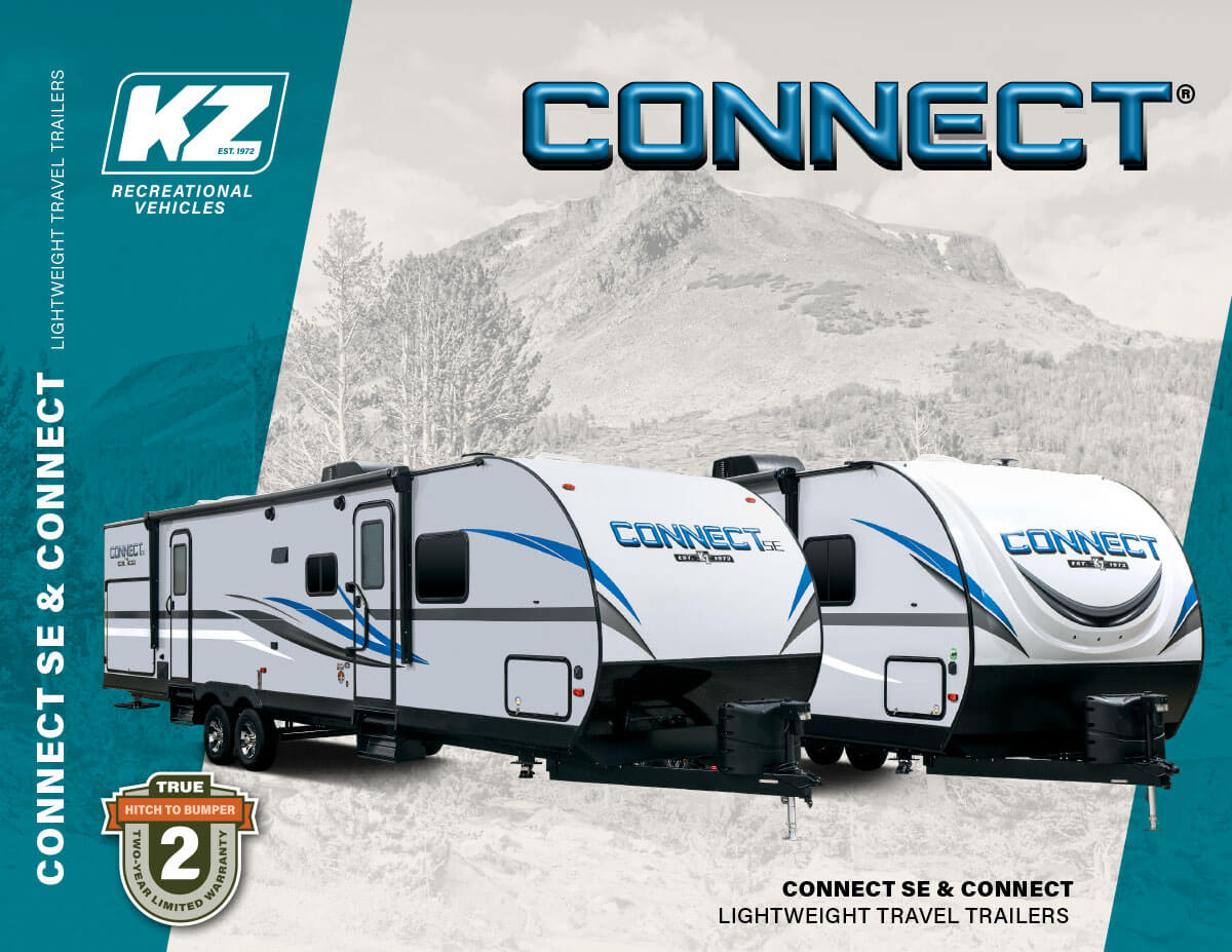 2020 KZ RV Connect and Connect SE Lightweight Travel Trailers Brochure