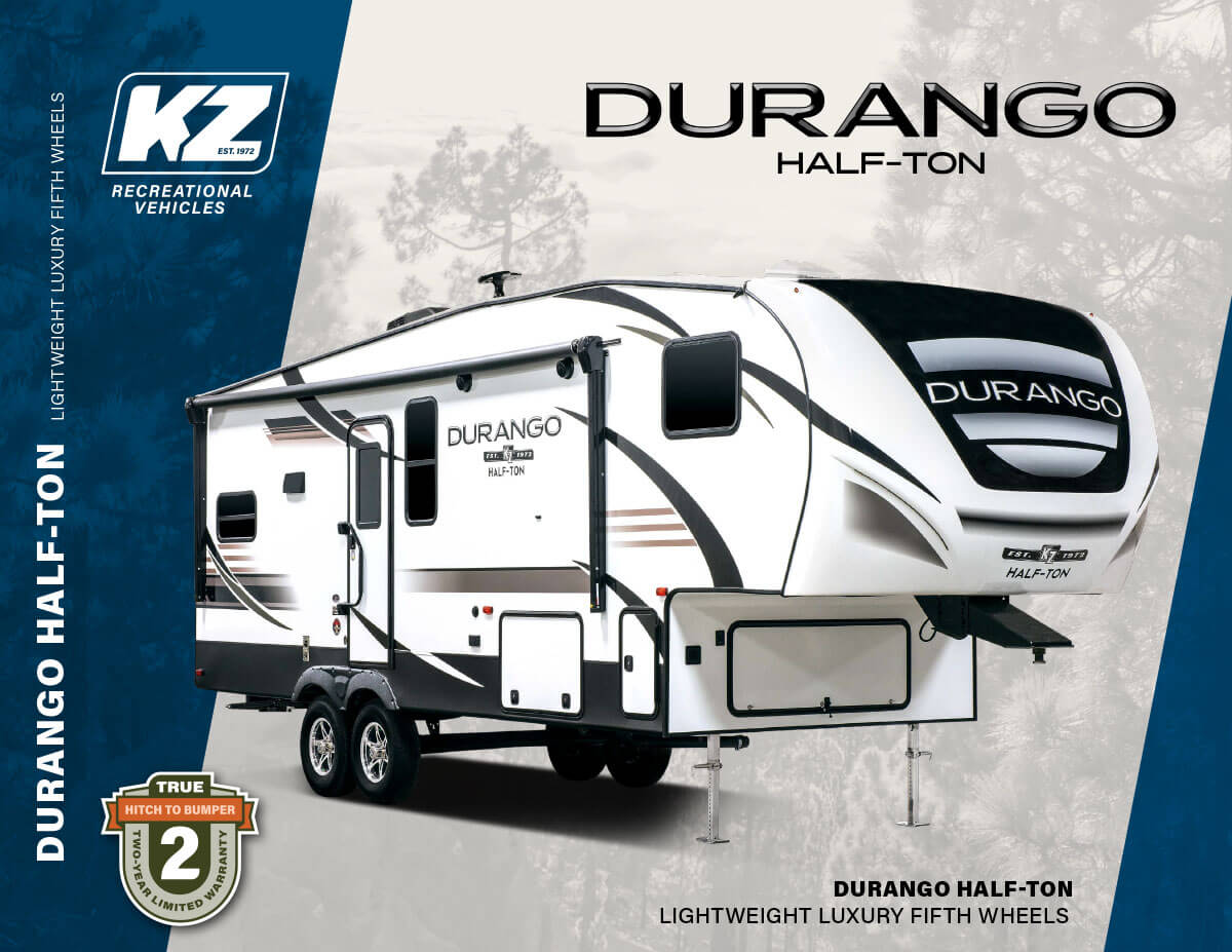 2020 KZ RV Durango Half-Ton Lightweight Luxury Fifth Wheels Brochure