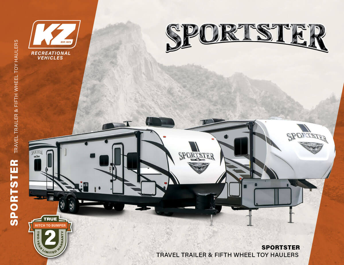 2020 KZ RV Sportster Travel Trailer and Fifth Wheel Toy Haulers Brochure
