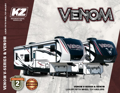 2020 KZ RV Venom Luxury Fifth Wheel Toy Haulers Brochure
