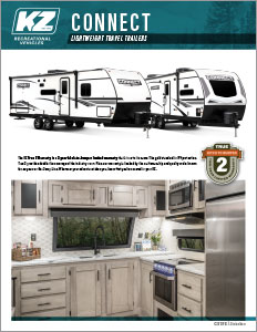 2021 KZ RV Connect and Connect SE Lightweight Travel Trailers Brochure