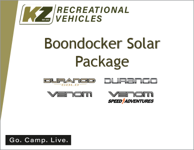 KZ RV Boondocker Solar Package Brochure